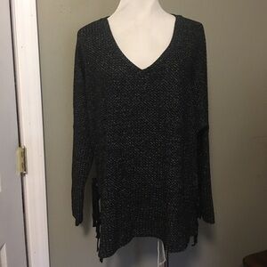 Womens Wonderly pull on sweater. Sz med. Party holiday boho.